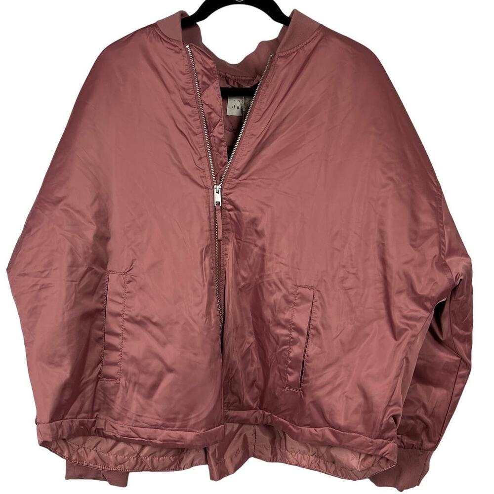 A New Day Women's Berry Pink Water Resistant Bomber Jacket - Size XL - NWT